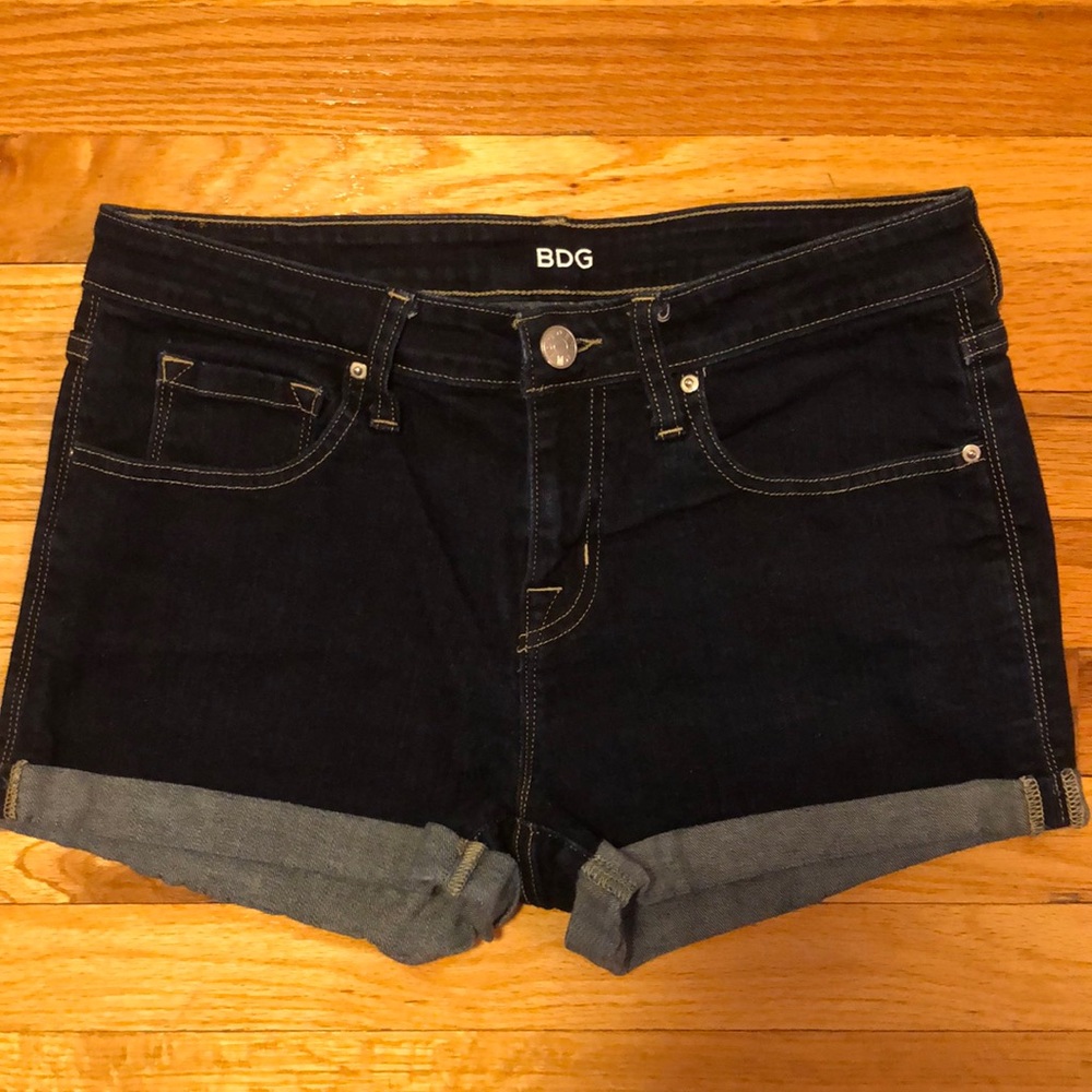 Dark wash BDG Jean shorts